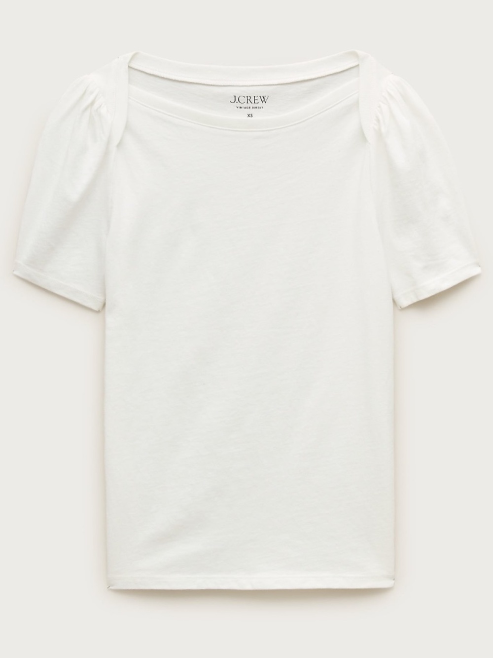 NWT J.Crew Vintage Jersey Puff-sleeve T-shirt